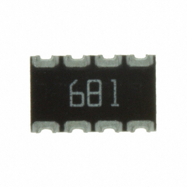 744C083681JP RES ARRAY 4 RES 680 OHM 2012