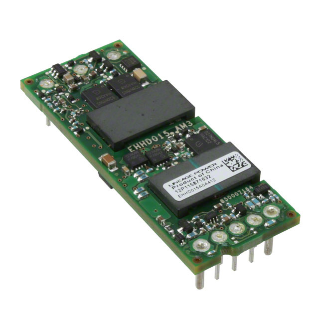EHHD015A0A41Z The EHHD015A0A41Z is an isolated DC-DC converter module from ABB Power Electronics delivering a single 5V output at 15A (75W). It comes in a through-hole 1/8 brick package with a wide operating temperature range.