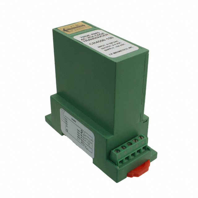CR4550-150 The CR4550-150 is a True RMS AC Voltage Transducer from CR Magnetics Inc. It offers a 0-150VAC input range and a 0-5VDC output, powered by 24VDC.