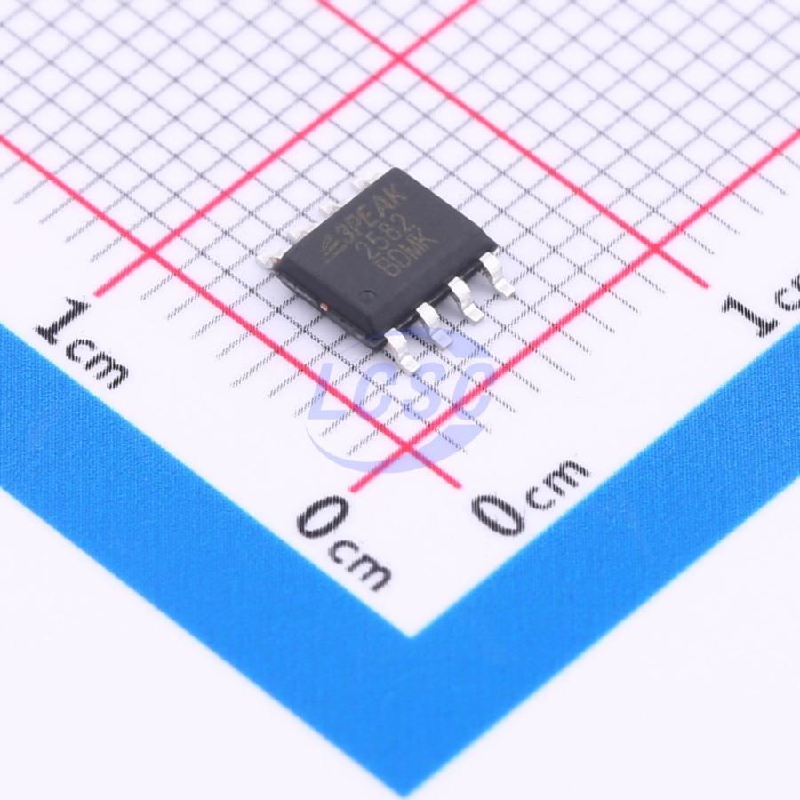 TP2582-SR The 3PEAK TP2582-SR is a high-voltage operational amplifier offering a 10MHz bandwidth and 8V/μs slew rate. It is designed for applications requiring stable high-frequency response and low offset voltage.
