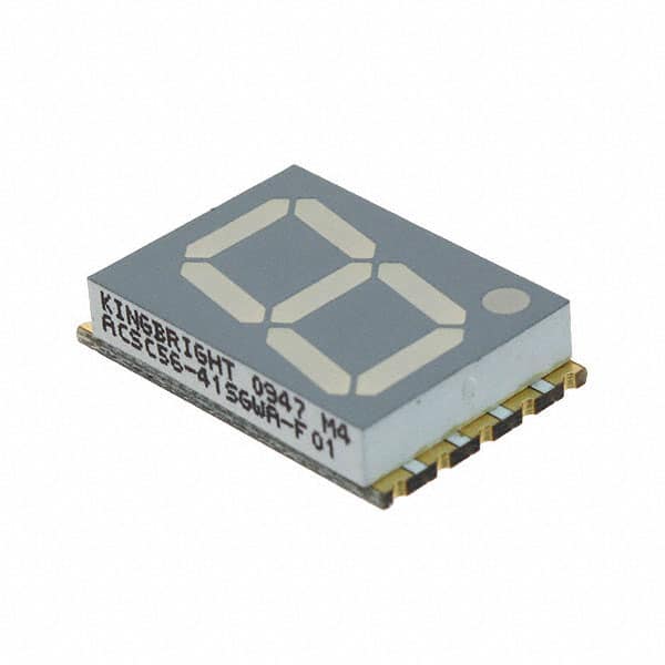 ACSC56-41SGWA-F01 DISPLAY 7SEG 0.56" SGL GRN 10SMD