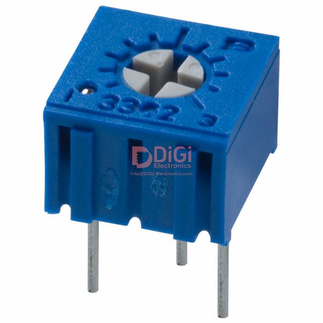 3299Y-1-502LF The Bourns 3299Y-1-502LF is a trimmer potentiometer with 5 kΩ resistance and a ±10% tolerance. It is designed for through-hole mounting and features a cermet resistive material.