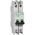M9F52220 The Schneider Electric M9F52220 is a 2-pole miniature circuit breaker with a C curve and a 20A current rating. It features thermal-magnetic trip technology and a 10kA breaking capacity.