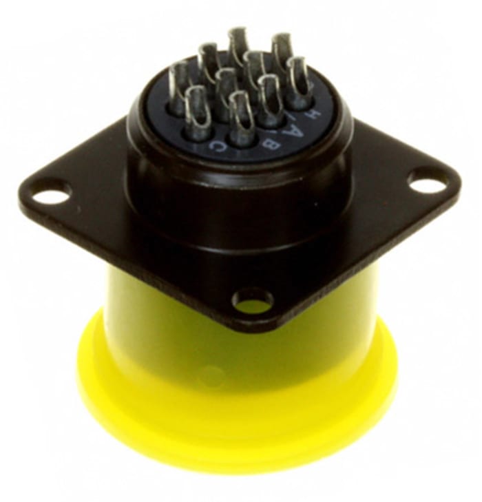 851-02E12-10S The 851-02E12-10S is a 10-way MIL spec circular connector manufactured by Souriau-Sunbank by Eaton. It features copper alloy contacts with gold plating and a cadmium shell plating, suitable for military and civil applications.