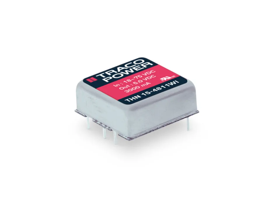 THN15-2413WI The Traco Power THN15-2413WI is a 15W DC DC converter module featuring an ultra wide 4:1 input voltage range and precisely regulated output voltages. It operates within a temperature range of -40°C to +85°C with derating.