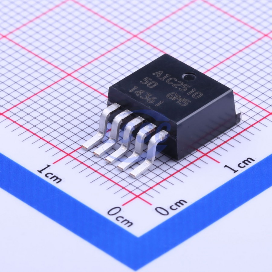 AIC2510-50GM5TR The AIC2510-50GM5TR is a linear voltage regulator from AIC-Analog-Integrations. It comes in a TO-263-5 package and is RoHS3 Compliant.