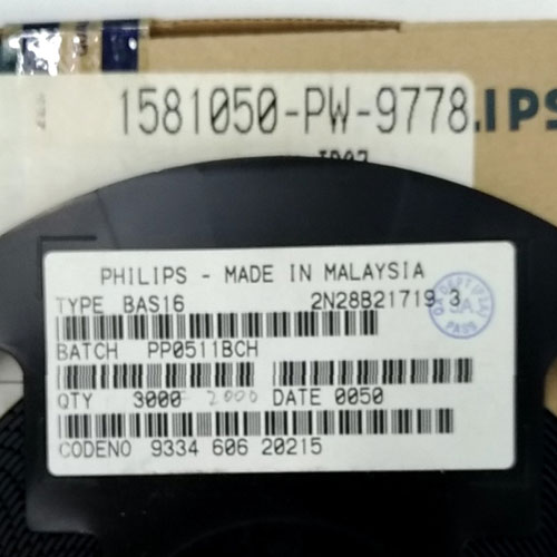 BAS16 T/R The PANJIT BAS16 T/R is a switching diode in a SOT-23 package. It is RoHS3 compliant and rated MSL 1.