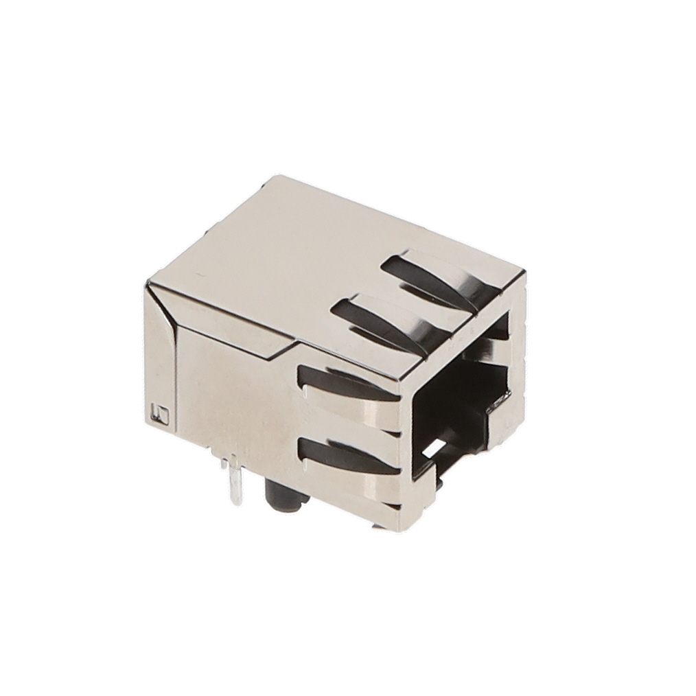 0432498927 Molex 0432498927 is an 8P8C (RJ45) modular jack with right angle orientation, shielded with EMI finger, and through hole mounting. It features gold plated phosphor bronze contacts and a board lock.