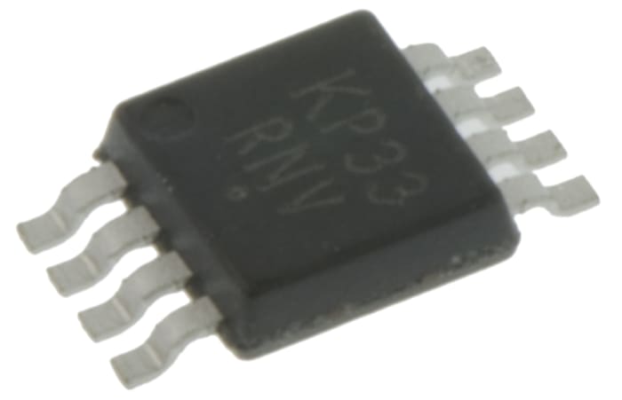MC100EP33DTG The On Semiconductor MC100EP33DTG is an ECL frequency divider with a maximum frequency of 4 GHz and a propagation delay of 320 ps. It operates from -40°C to 85°C and comes in an 8-TSSOP package.