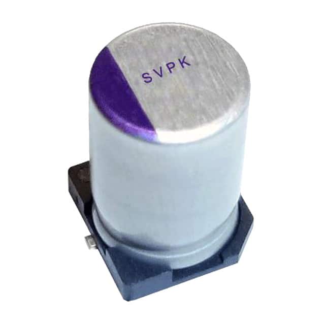 50SVPK22M The Panasonic Electronic Components 50SVPK22M is an Aluminum - Polymer Capacitor with a capacitance of 22 µF and a voltage rating of 50 V. It offers a low ESR of 35mOhm and a lifetime of 1000 hours at 125°C.