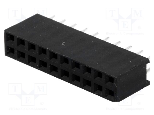 DS1023-2*10S21 The DS1023-2*10S21 is a 20-position pin header from Ningbo connfly electronic CO LTD. It features a 2.54mm pitch and a 3A current rating.