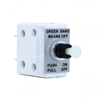 752-001-200-H7 The Mechanical Products 752-001-200-H7 is a 1-pole, thermal circuit breaker with a 20A current rating and 120VAC voltage rating. It features a push-pull actuator and is panel mountable.