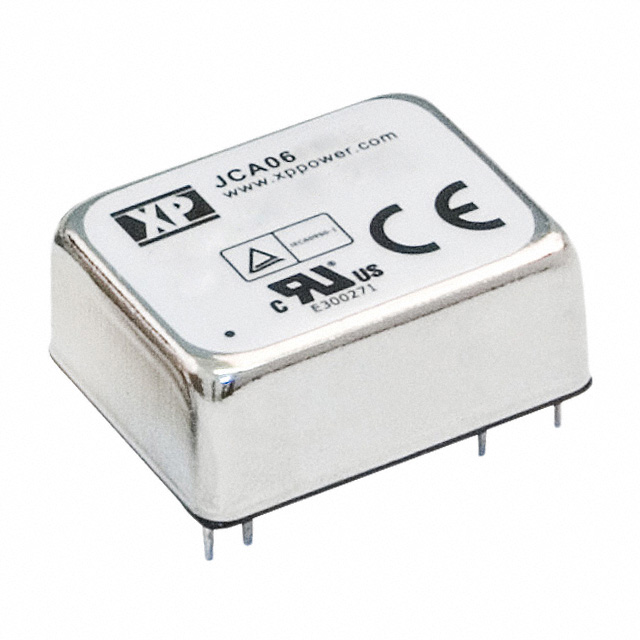 JCA0605S15 XP Power JCA0605S15 is an isolated DC-DC converter module delivering 15V at 400mA from a 5V nominal input. It provides 6W output in a 24-DIP through-hole package.
