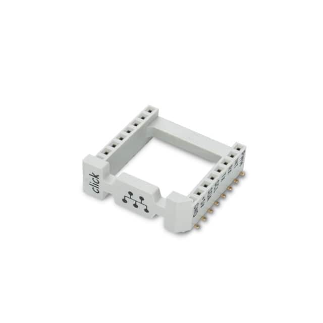 MIKROE-4319 SOCKET MIKROBUS 16 SMD GRAY