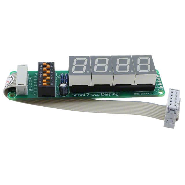MIKROE-201 DISPLAY BOARD SERIAL 7SEGMENT