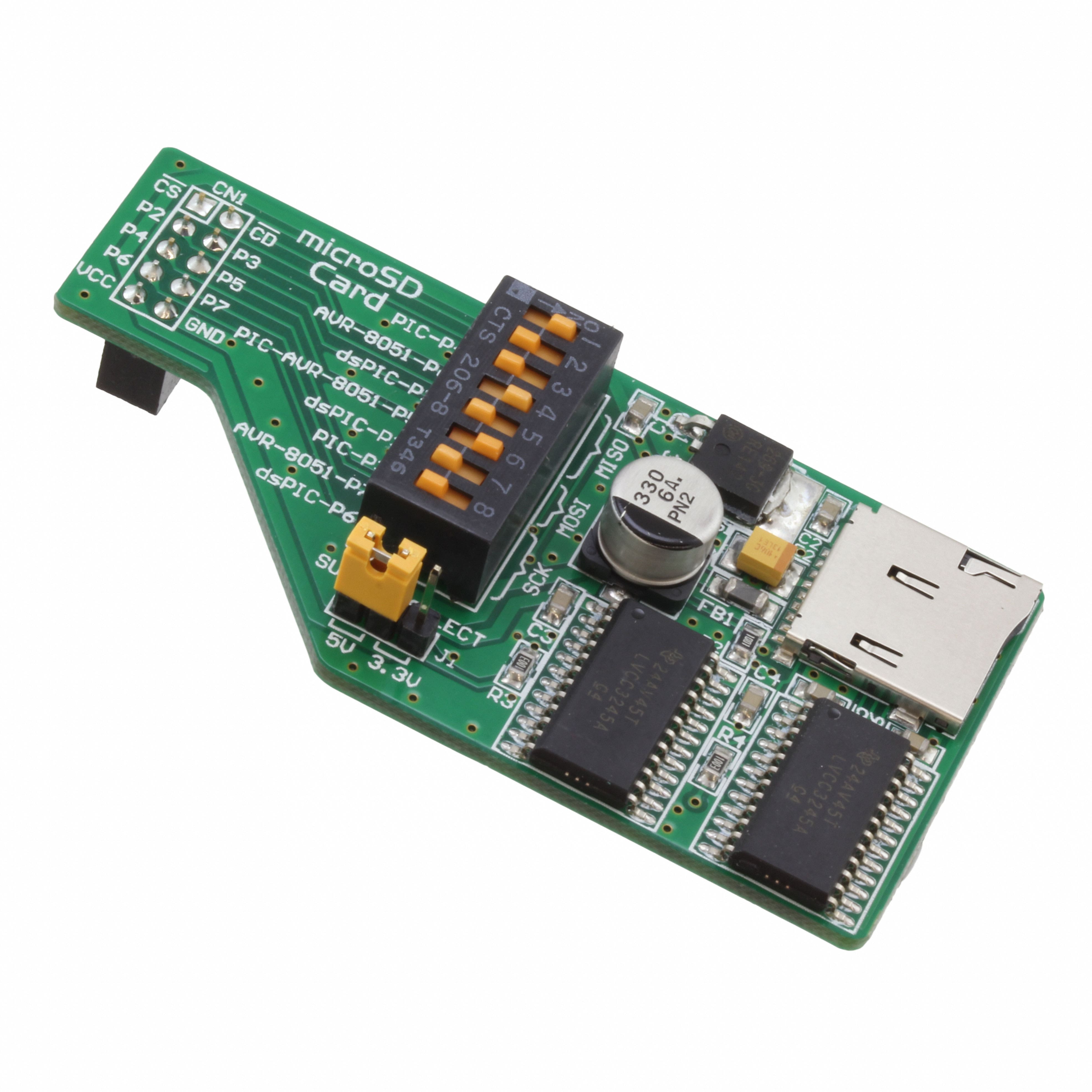 MIKROE-448 BOARD MICROSD CARD SPI