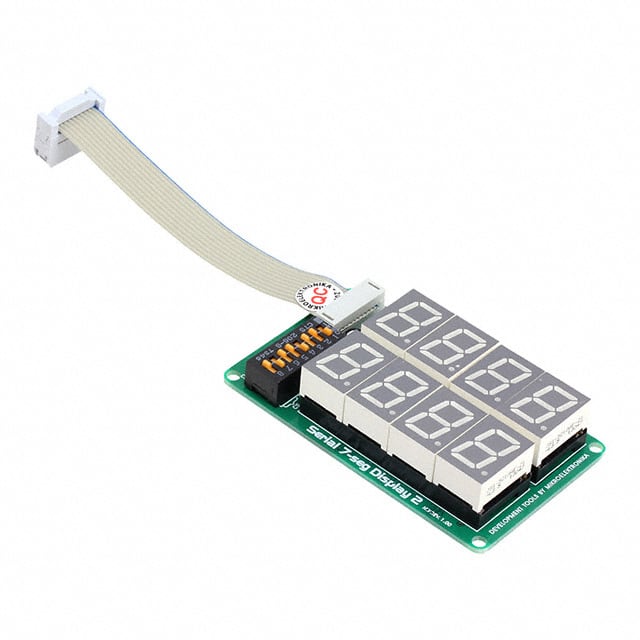 MIKROE-202 DISPLAY BOARD 2 SERIAL 7SEGMENT