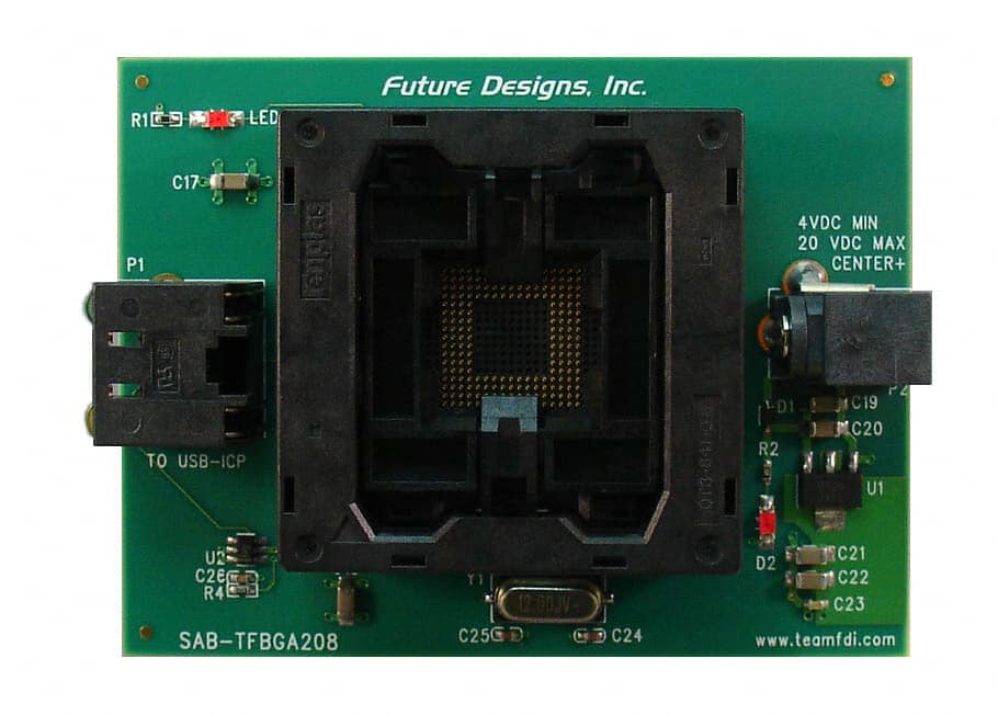 SAB-TFBGA208 BOARD SCKT ADAPTER FOR TFBGA208