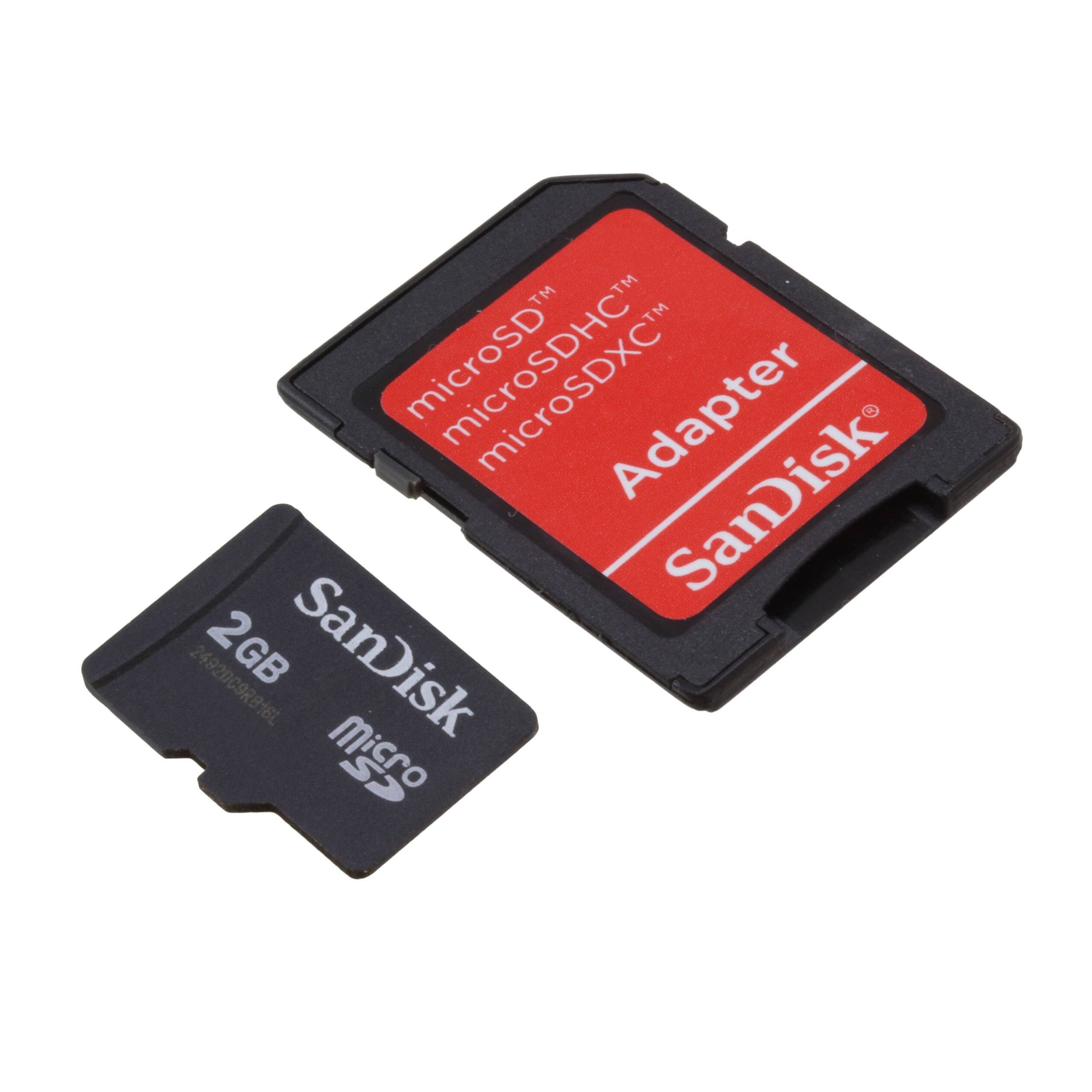 MIKROE-1281 MICROSD CARD 2GB WITH ADAPTER