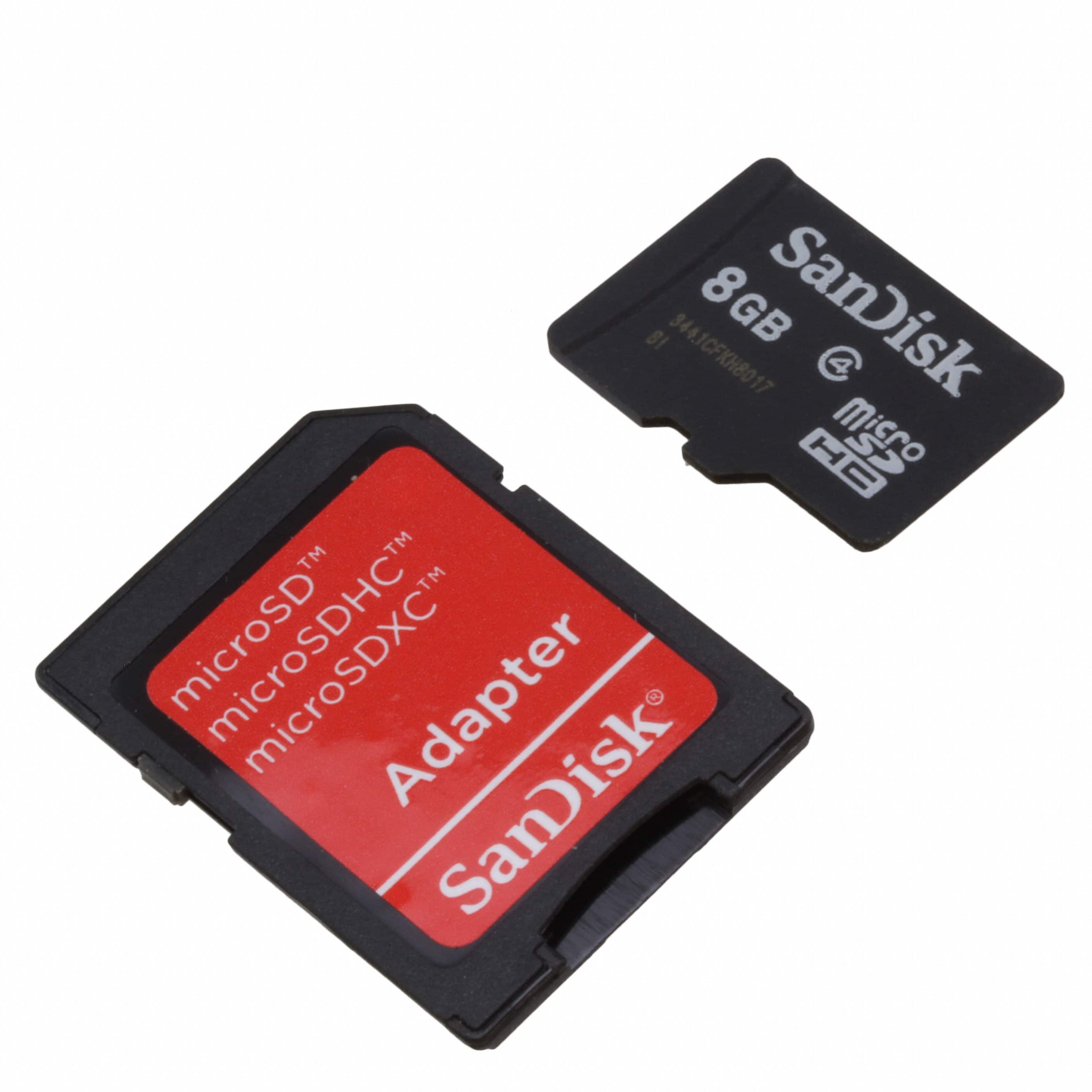 MIKROE-1283 MICROSD CARD 8GB WITH ADAPTER