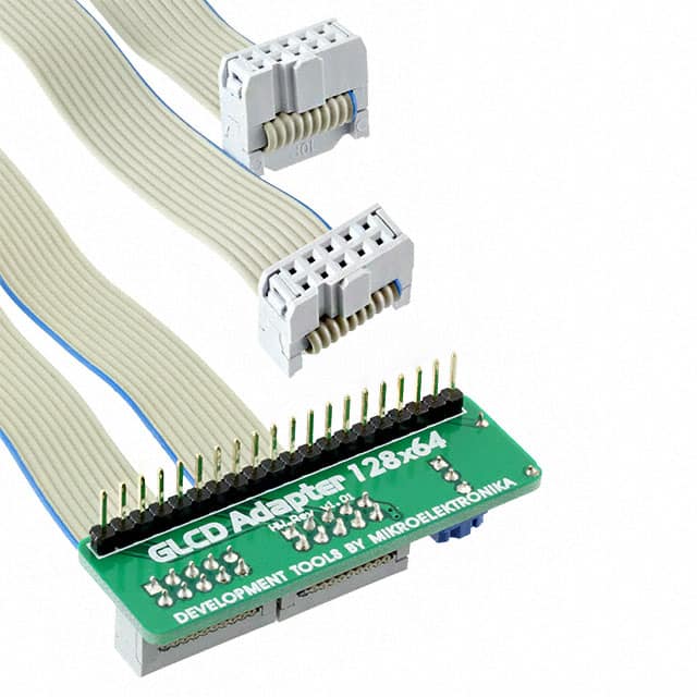 MIKROE-130 ADAPTER BOARD GLCD PAR 128X64