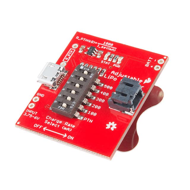 PRT-14380 MCP73831 ADJUSTABLE LIPO CHARGER