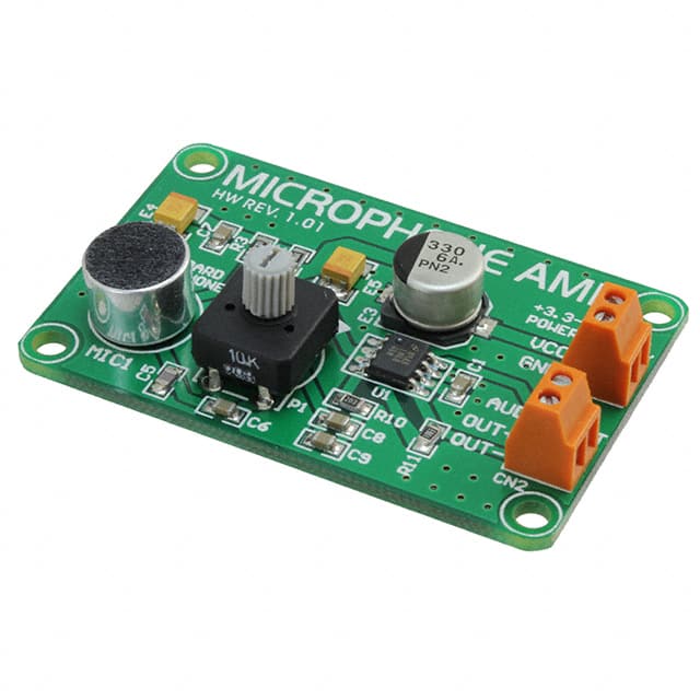 MIKROE-333 BOARD MICROPHONE AMP