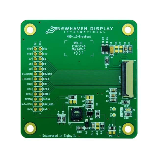 NHD-1.5-BREAKOUT BREAKOUT 1.5" COLOR OLED GLASS