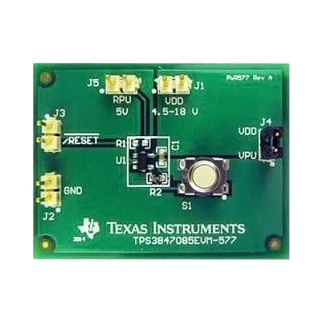 TPS3847085EVM-577 EVAL BOARD FOR TPS3847085