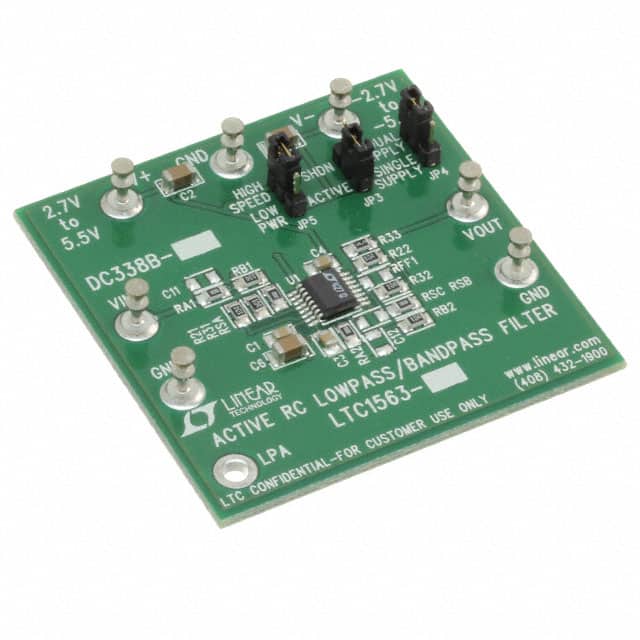 DC338B-B EVAL BOARD FOR LTC1563-3CGN