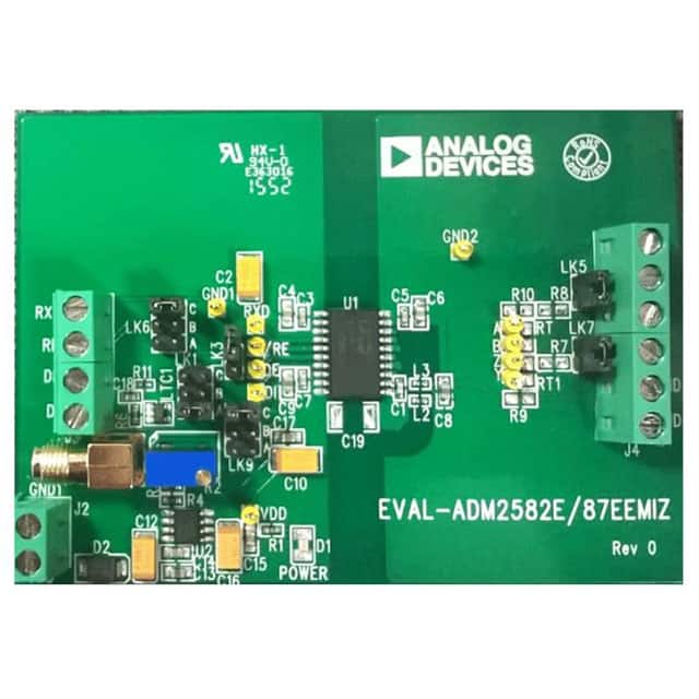 EVAL-ADM2587EEB2Z ISOLATED RS-485 REPEATER EVAL BO