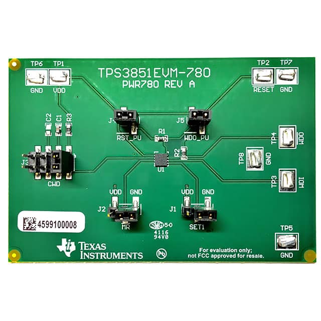 TPS3851EVM-780 EVALUATION MODULE