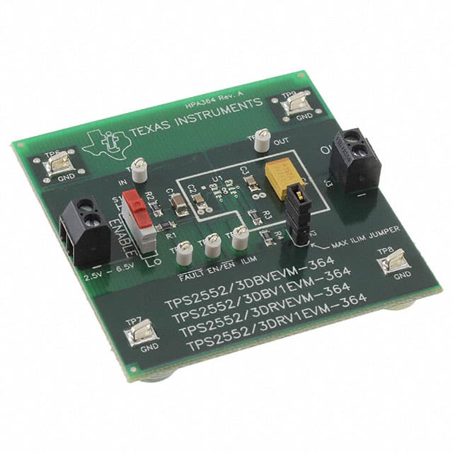 TPS2552DRV1EVM-364 EVAL MODULE FOR TPS2552DRV1-364