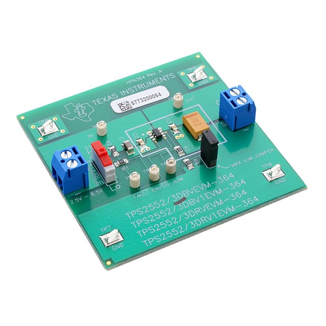 TPS2553DBVEVM-364 EVAL MODULE FOR TPS2553DBV-364