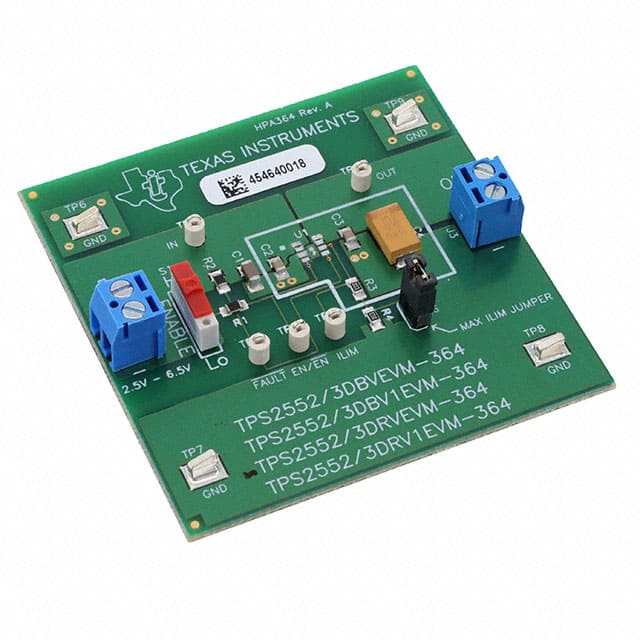 TPS2552DRVEVM-364 EVAL MODULE FOR TPS2552DRV-364
