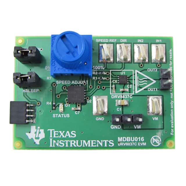 DRV8837CEVM EVALUATION MODULE