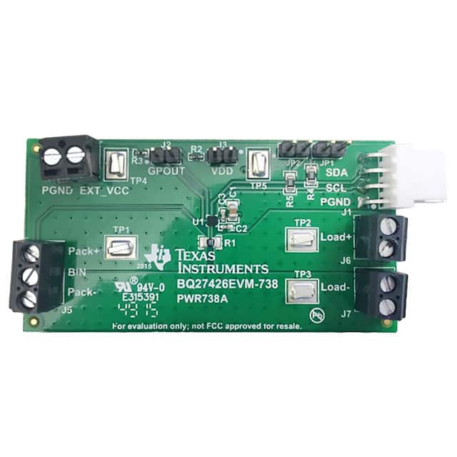 BQ27426EVM-738 EVM FOR IMPEDANCE TRACK FUEL GAU