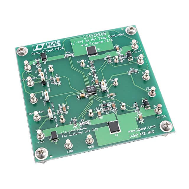 DC665A LT4220EGN - + / - 12V, 2A HOT SW