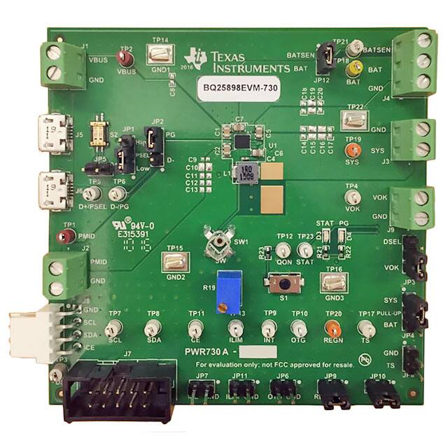 BQ25898EVM-730 COMPLETE CHARGER EVALUATION MODU