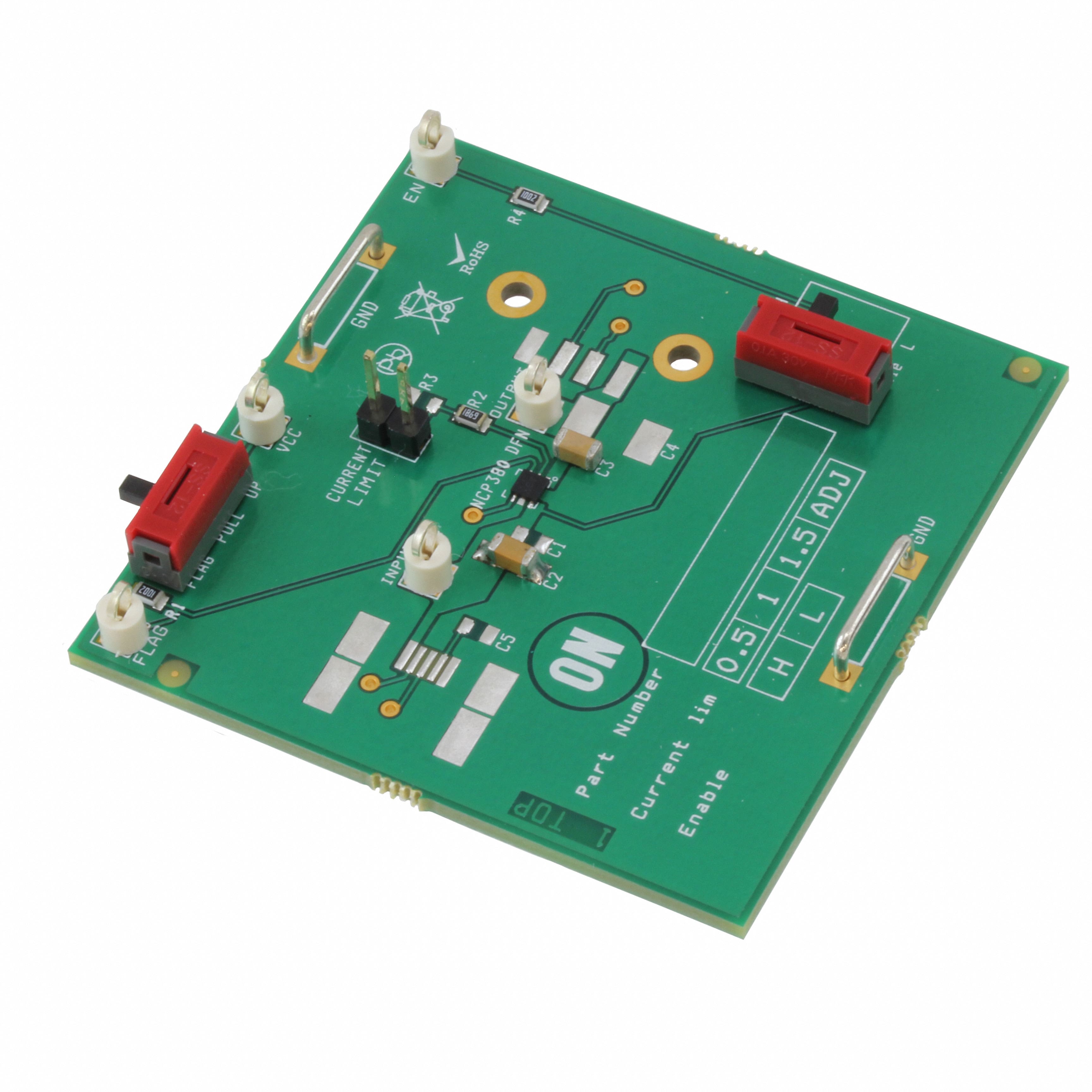 NCP380LMU15AGEVB BOARD EVAL NCP380LMU15 LOAD SW