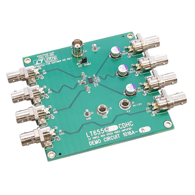 DC1016A-B LTC6557/LT6558 550 MHZ GAIN OF 1