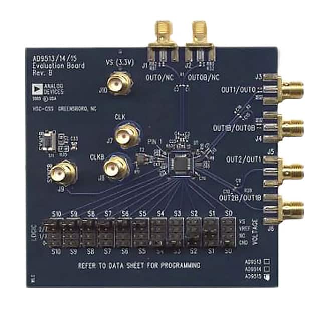 AD9514/PCBZ BOARD EVAL CLOCK 3CH AD9514
