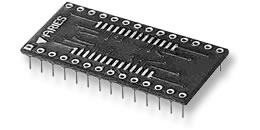 28-650000-10 The Aries Electronics 28-650000-10 is an adapter designed to convert SOIC packages to DIP. It offers 28 positions and is constructed with FR4 board material.