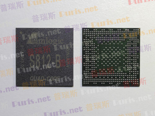 S812-B The Amlogic S812-B is a quad-core processor packaged in BGA. It features RoHS3 compliance and MSL 1 rating.