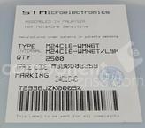M24C16WMN-6 The STMicroelectronics M24C16WMN-6 is a 16Kbit serial I2C bus EEPROM. It operates with a supply voltage range of 2.5V to 5.5V and features a 400kHz clock speed.