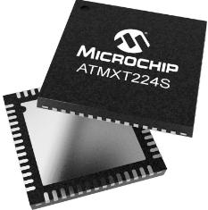 ATMXT224S-MAUR The ATMXT224S-MAUR is a capacitive touch sensor IC from Microchip Technology featuring 244 channels, 8-bit resolution, and I2C interface. It operates over -40°C to 85°C and is available in bulk packaging.