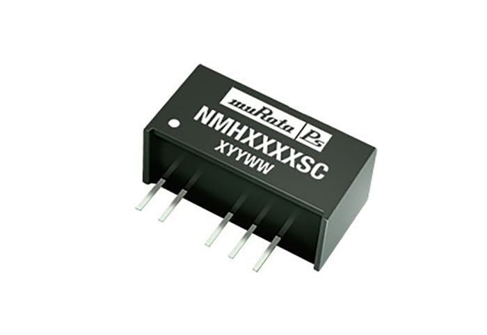 NMH0515SC The NMH0515SC is an isolated DC DC converter from Murata Power Solutions. It provides dual +/-15V outputs at 67mA each with 2W output power, housed in a 7-SIP through-hole package.