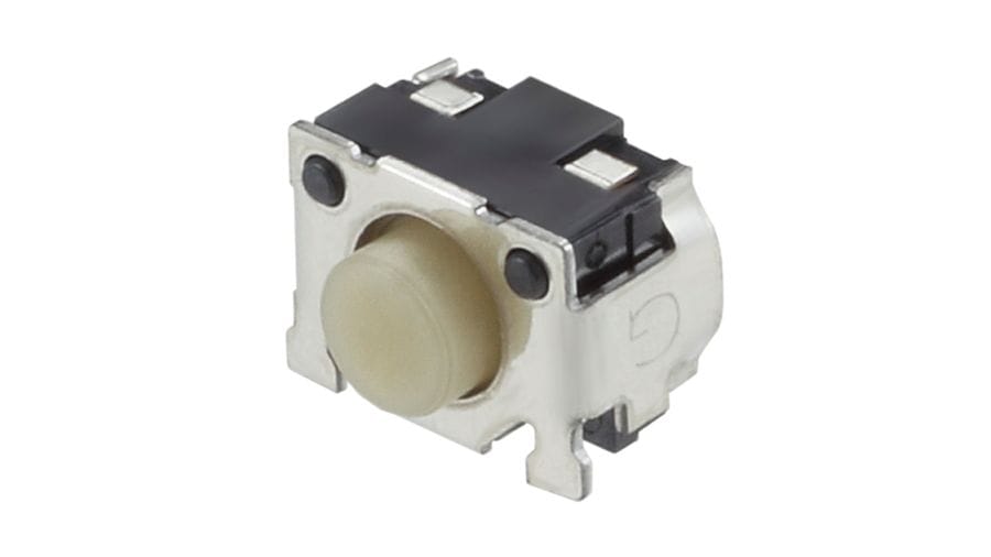 SKRTLBE010 The Alps Alpine SKRTLBE010 is a surface mount TACT Switch™ from the SKRT Series. It features a sharp feeling operation and a side-push design.