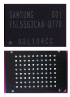 K5L5563CAA-D770 The Samsung Electronics K5L5563CAA-D770 is a Multi Chip Package Memory combining 256Mbit NOR Flash and 64Mbit UtRAM. It offers a fast read access time of 70ns.