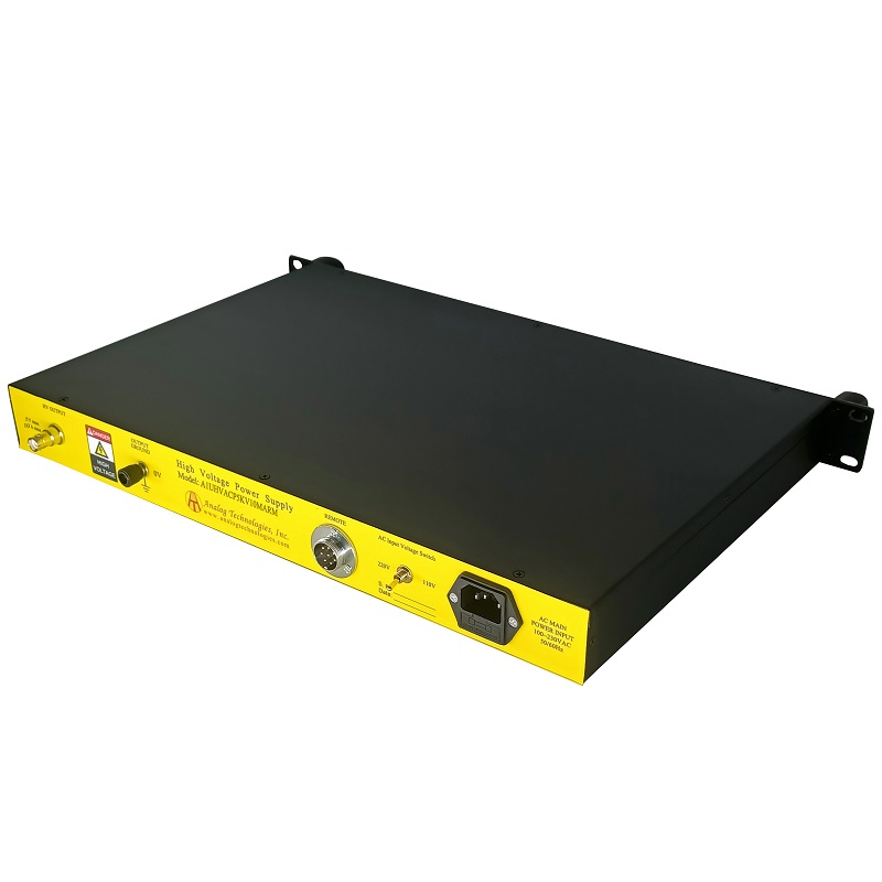 A1UHVACP5KV10MARM The Analog Technologies A1UHVACP5KV10MARM is a high-precision, rack-mountable AC-DC high voltage power supply. It offers adjustable output up to 5 kV DC and a regulated output current of 10 mA.